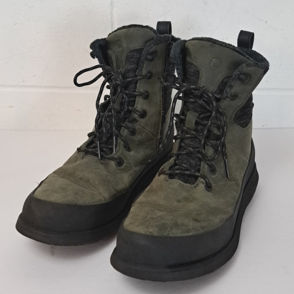 Bogs Olive Green and Black Winter Lace-Up Boots - Picture 15 of 16